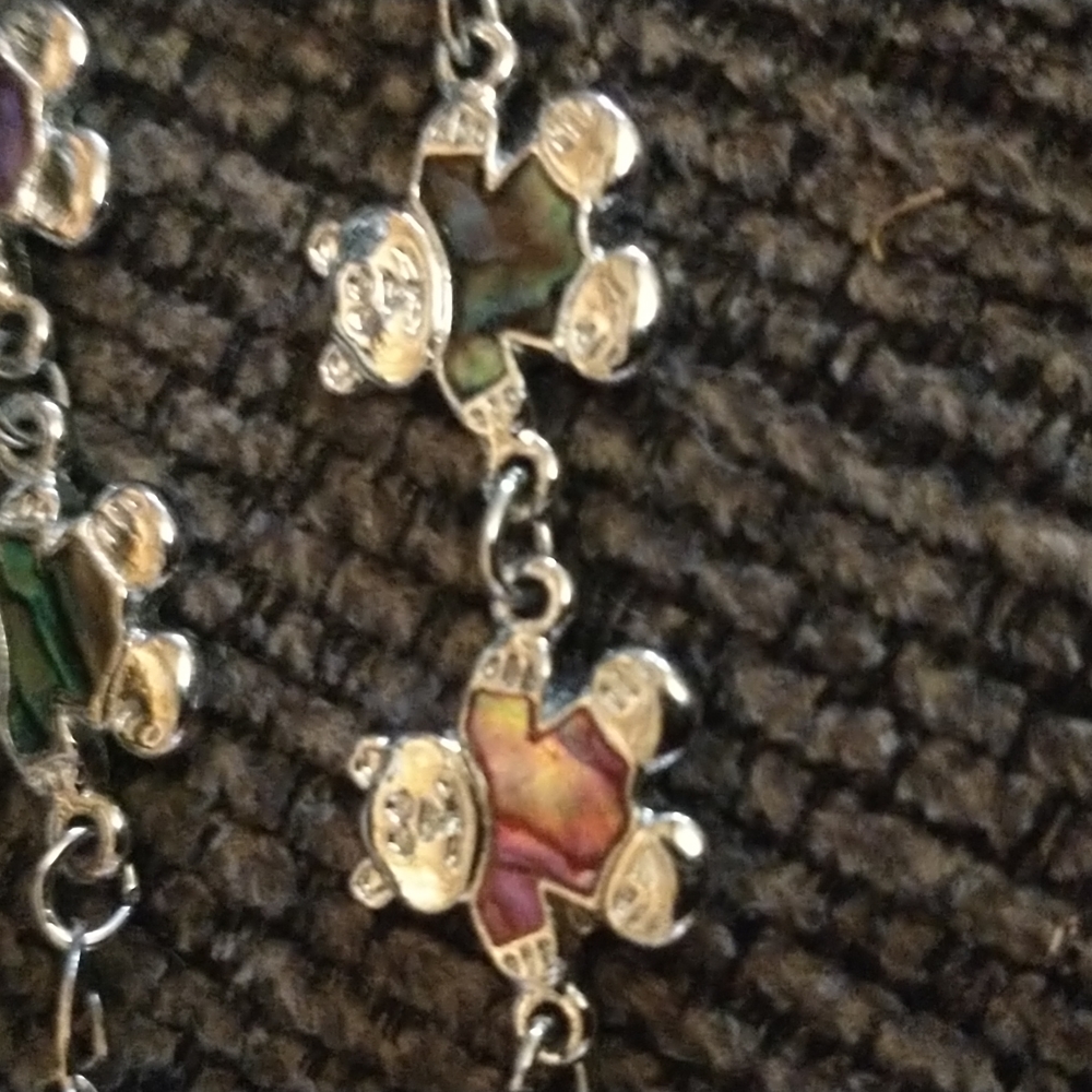 Girls Teddy Bear necklace and bracelet - Picture 3 of 4